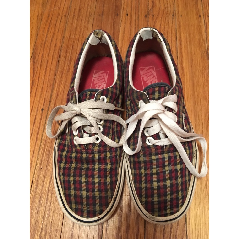 RARE flannel print vans